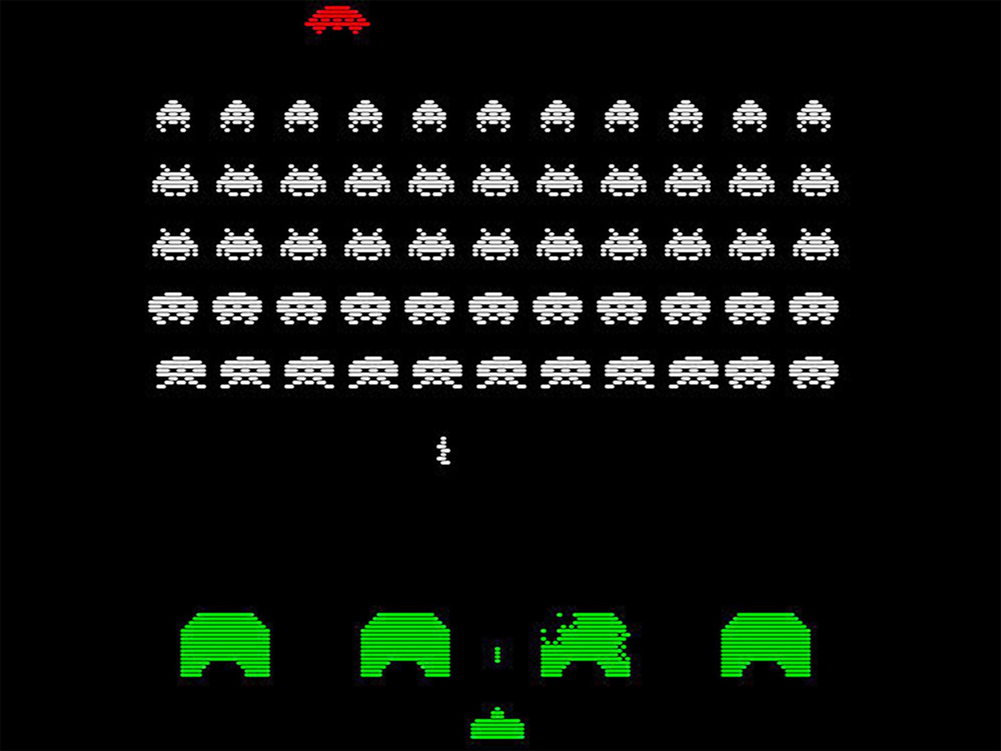 Space Invaders, one of the 49 classic Atari games that the Deep Q-network has mastered