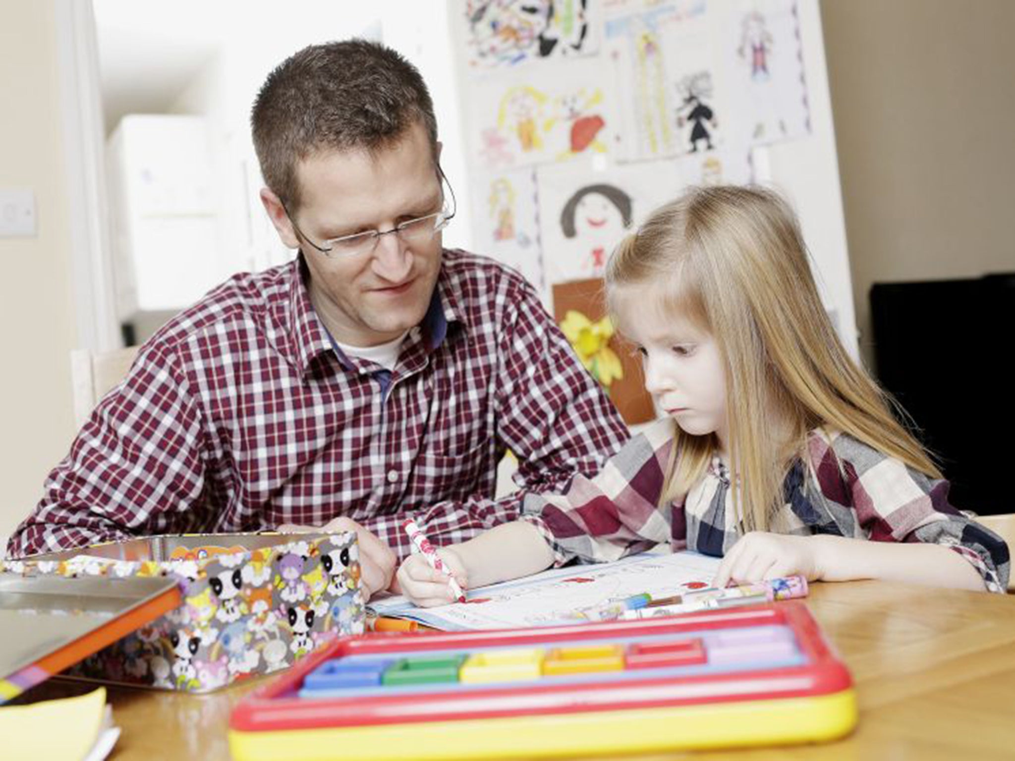 Stefan Richter with his summer-born daughter, Louisa