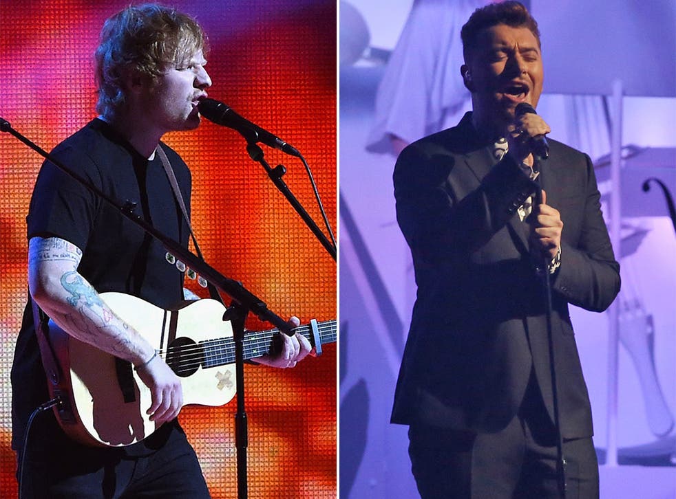 Ed Sheeran and Sam Smith both performed at the ceremony
