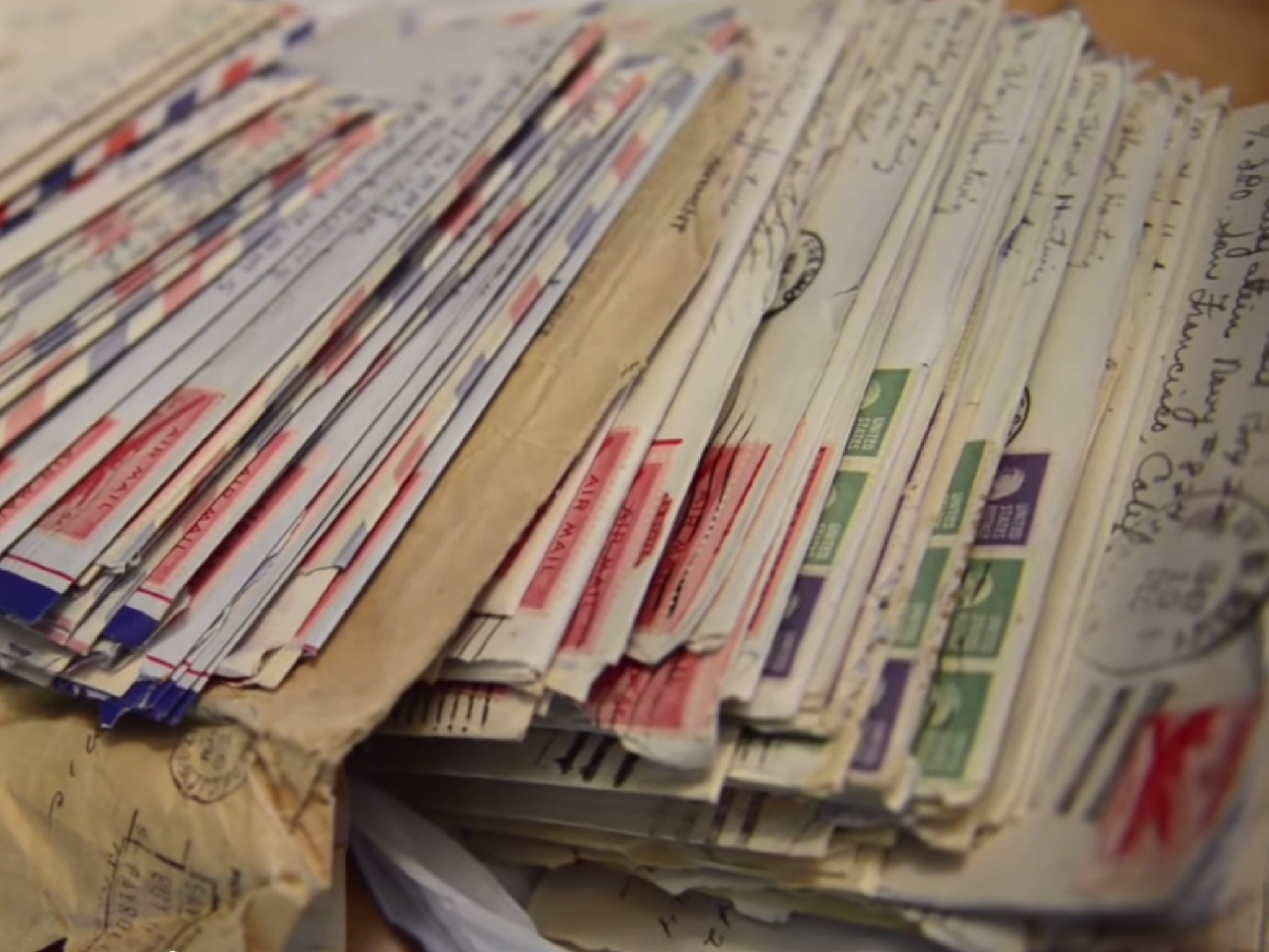 Some of the 131 letters they sent to each other in two years