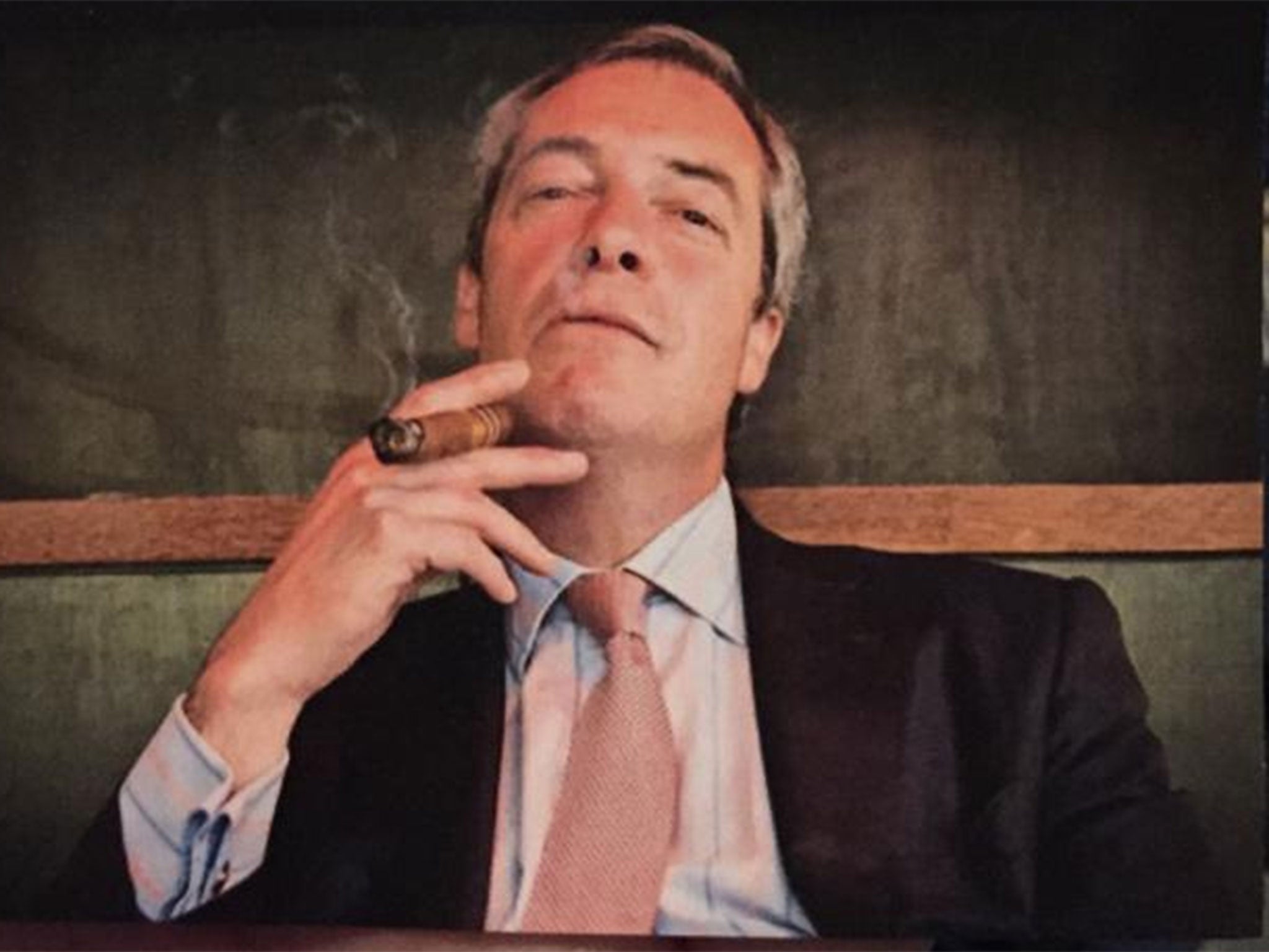 Image from a flyer at the CPAC event where Nigel Farage will be speaking