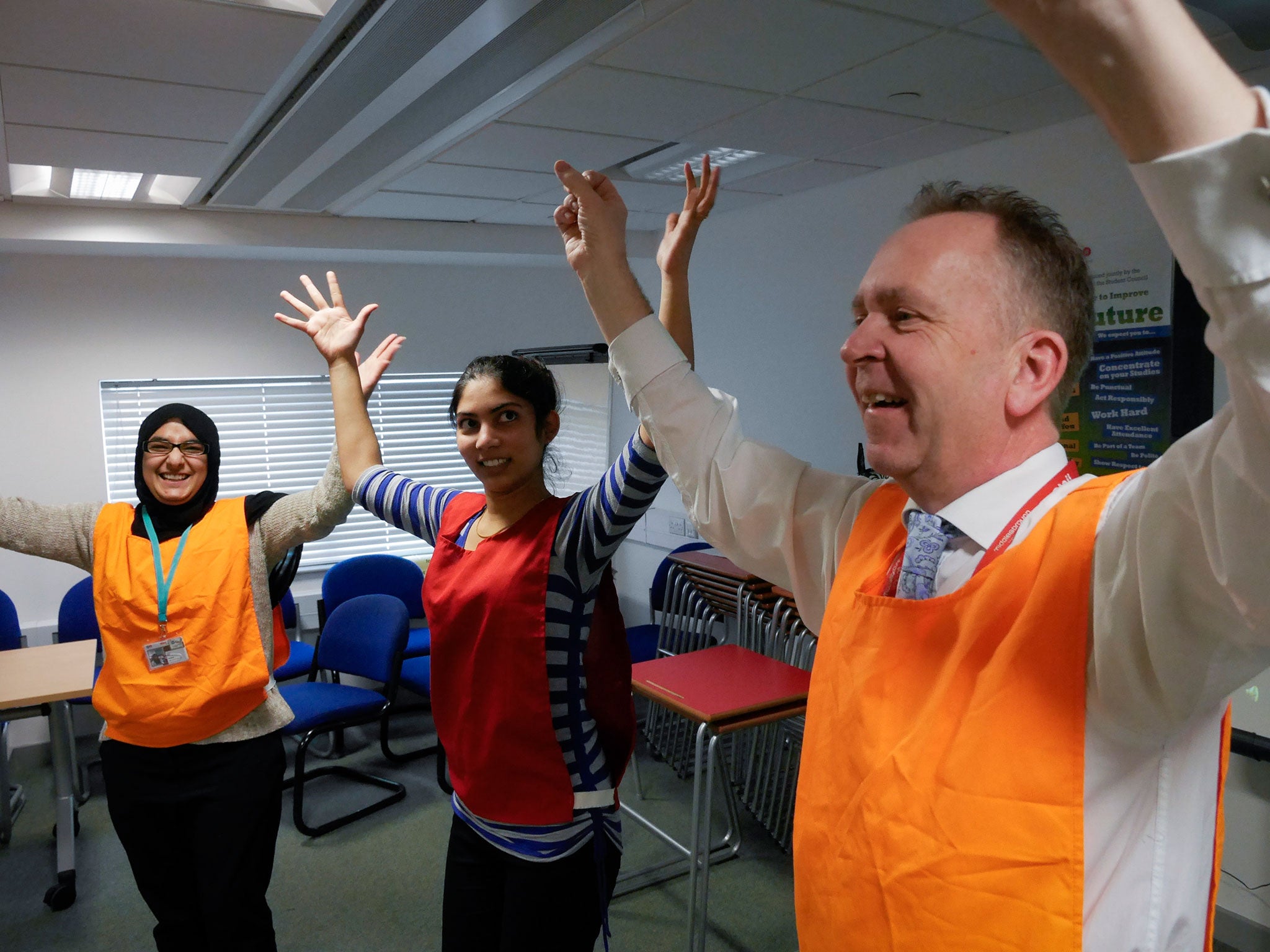 Richard Spencer, of Middlesbrough College, is on an international shortlist to win a $1million dollar prize for teacher of the year, who gets his students singing and dancing during lessons to remember science formulae
