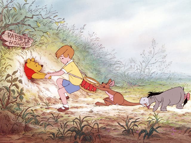 Christopher Robin, Winnie the Pooh and friends