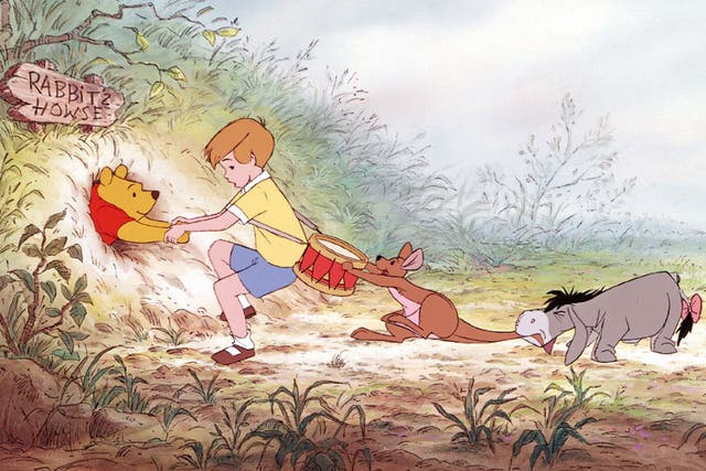 Christopher Robin, Winnie the Pooh and friends