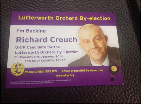 Mr Crouch was a council by-election candidate for the eurosceptic party (via @SLATUKIP on Twitter)