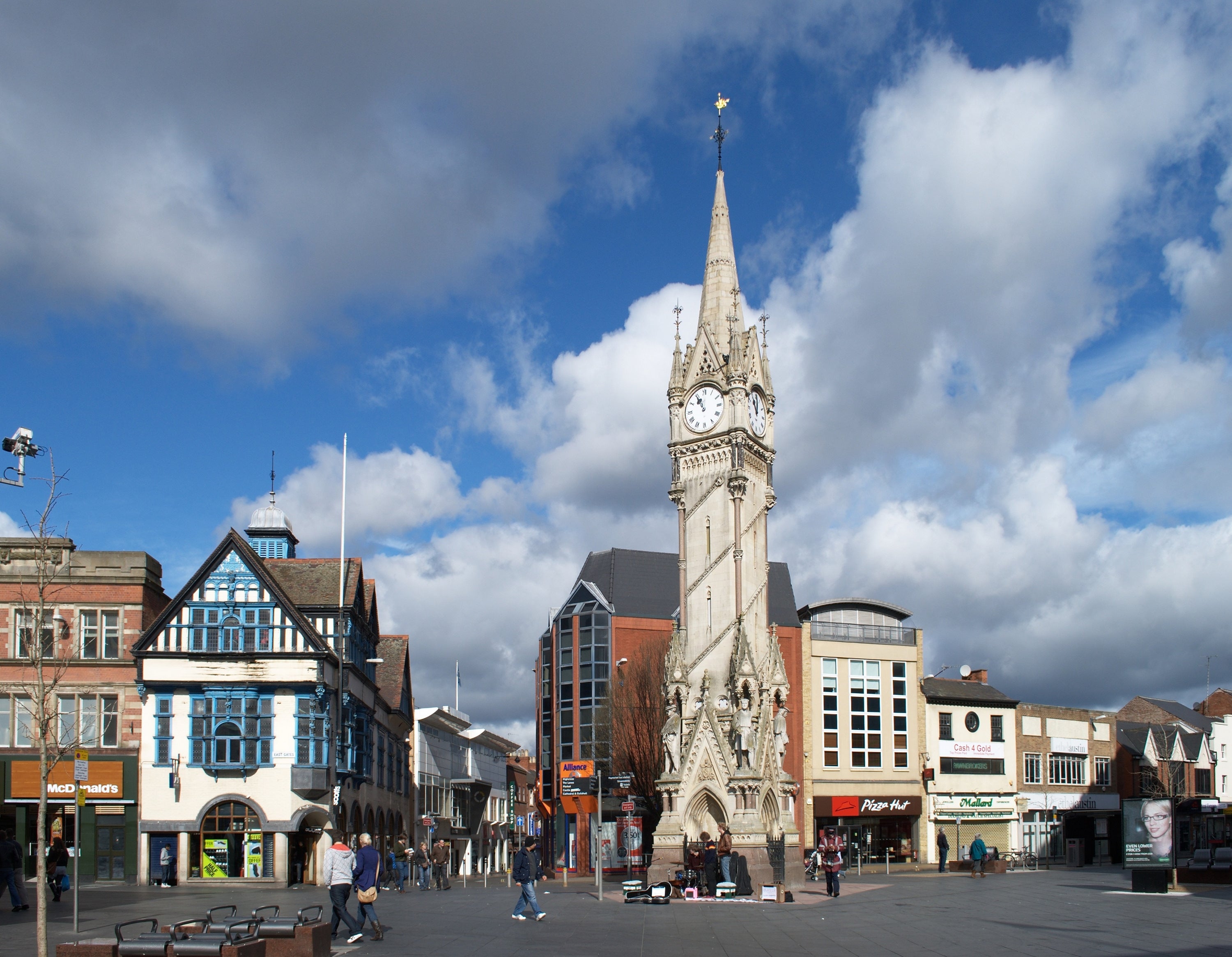 Leicester's Haymarket Memorial Clock Tower