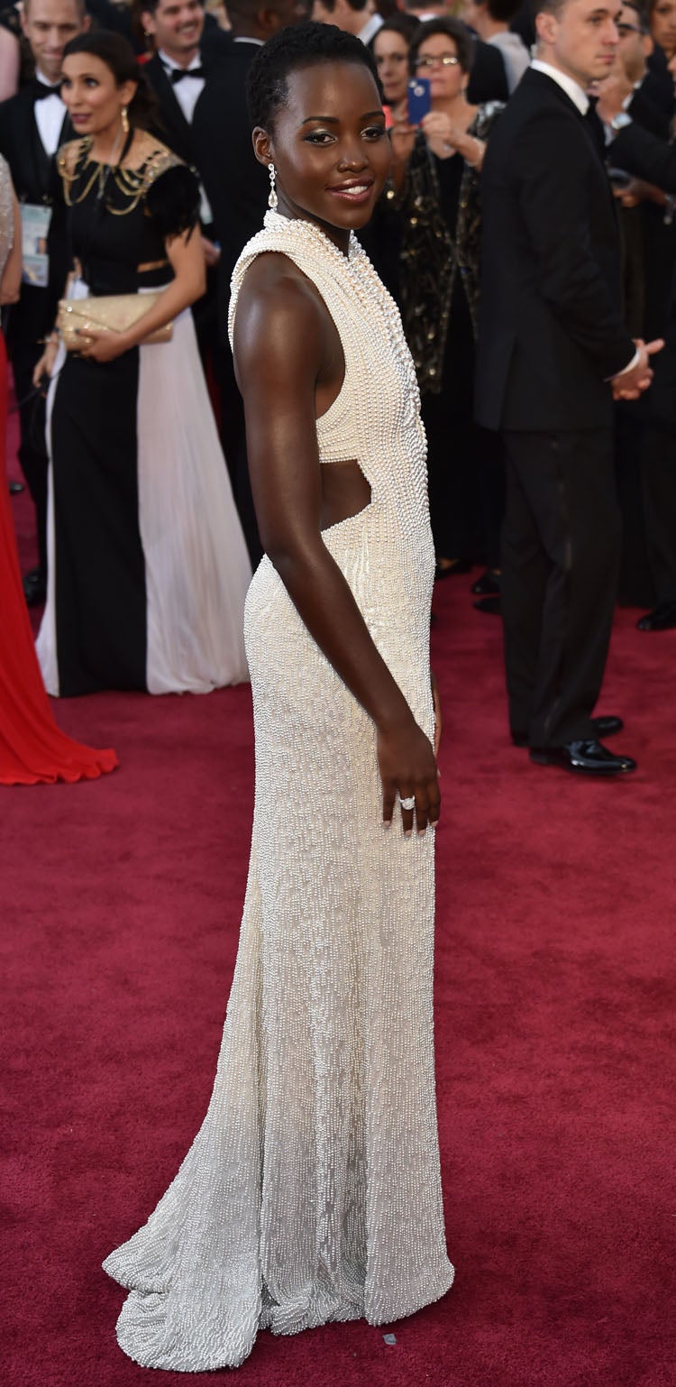 Actress Lupita Nyong'o at the Oscars