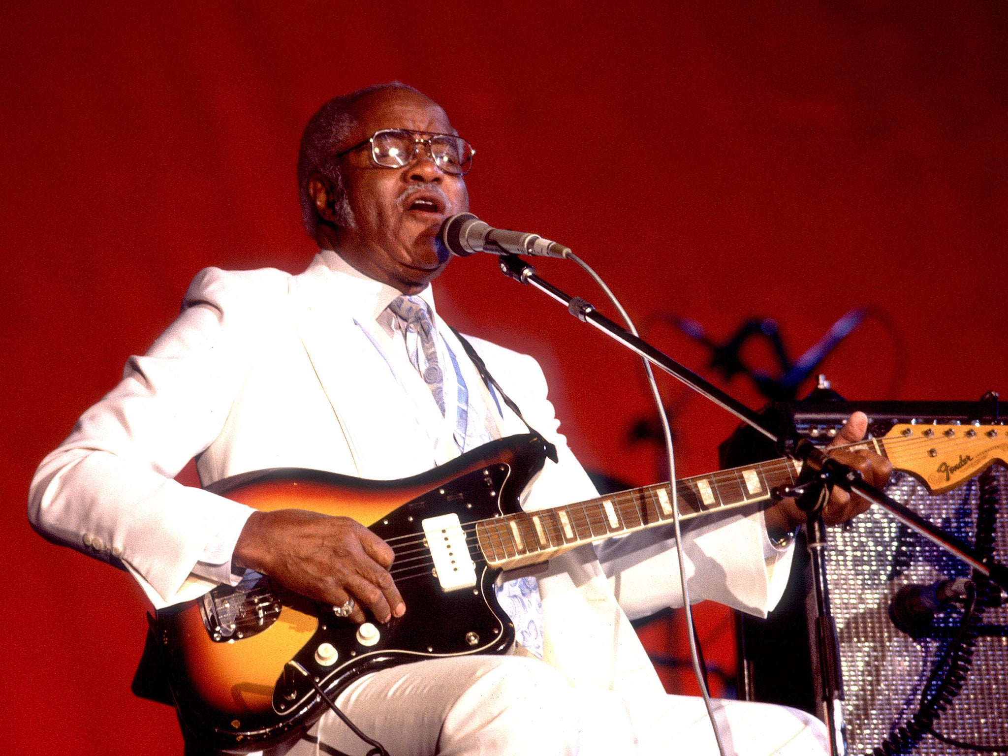 Pops Staples performing in 1996