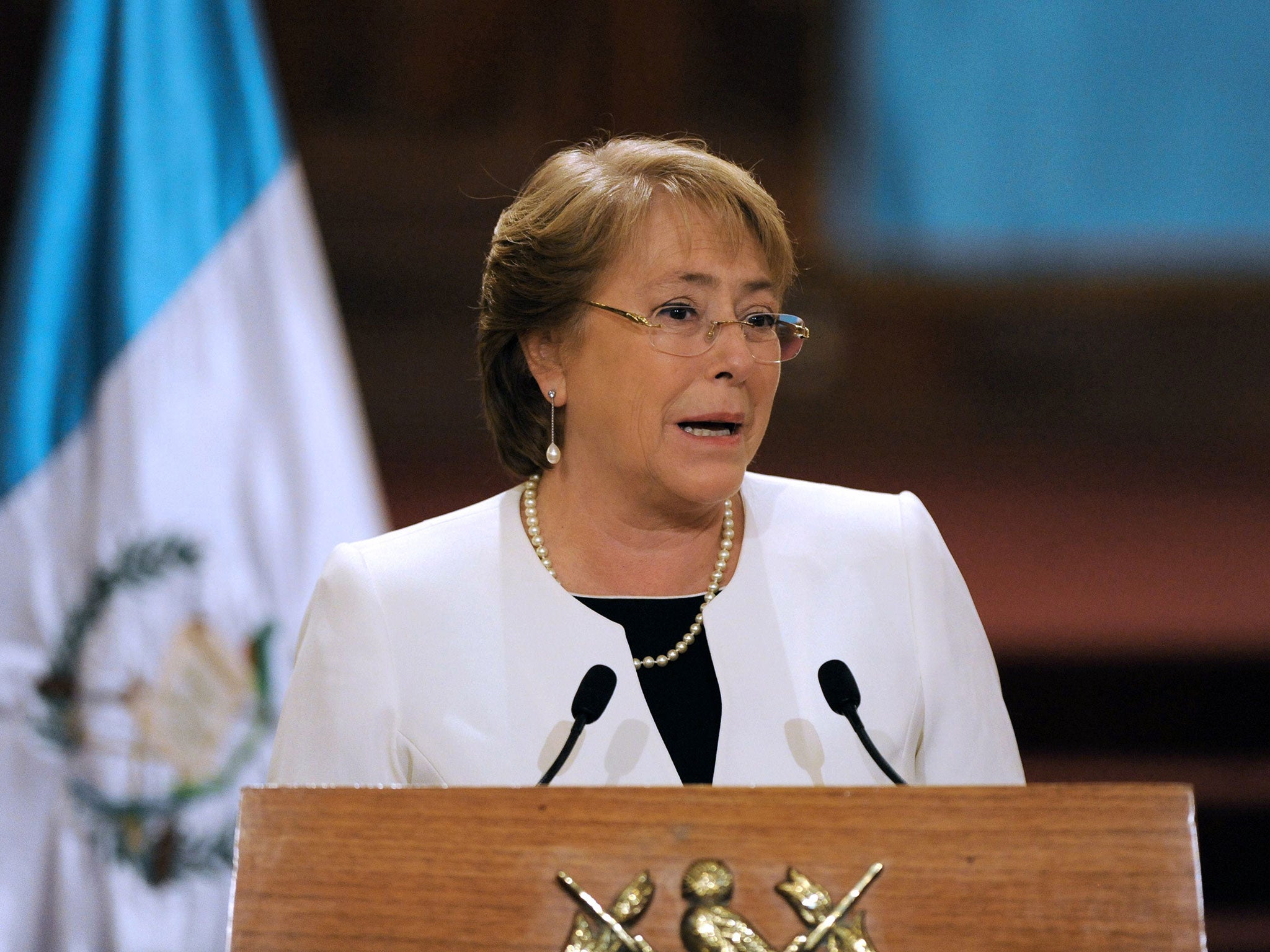 She made the appeal to Chilean President Michelle Bachelet
