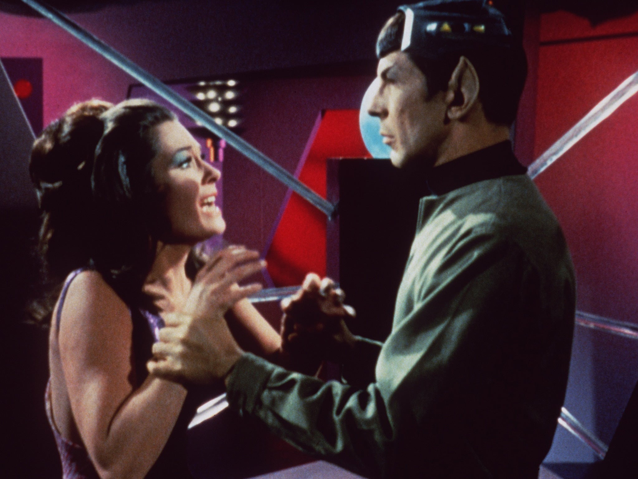 Starring as Mr Spock in the original TV series of 'Star Trek'.