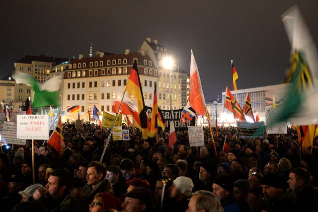 Anti-Islamic group Pegida protests in Germany