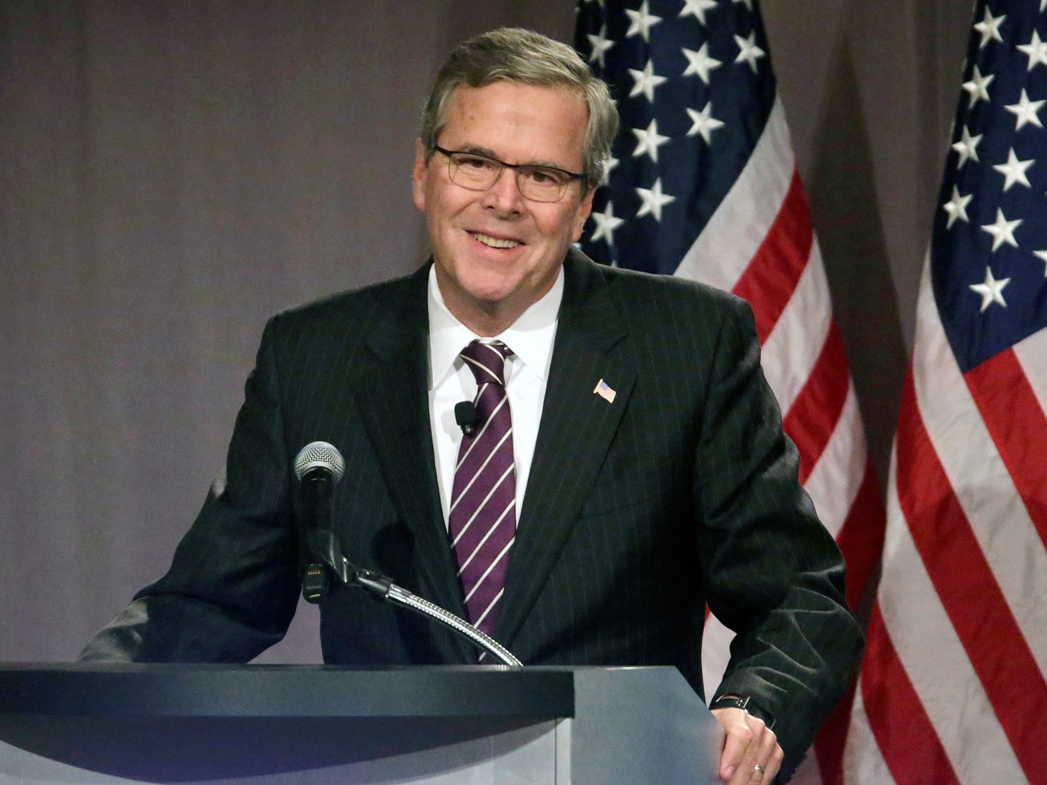 Jeb Bush has faced Republican accusations he lacks the conservative credentials to lead them