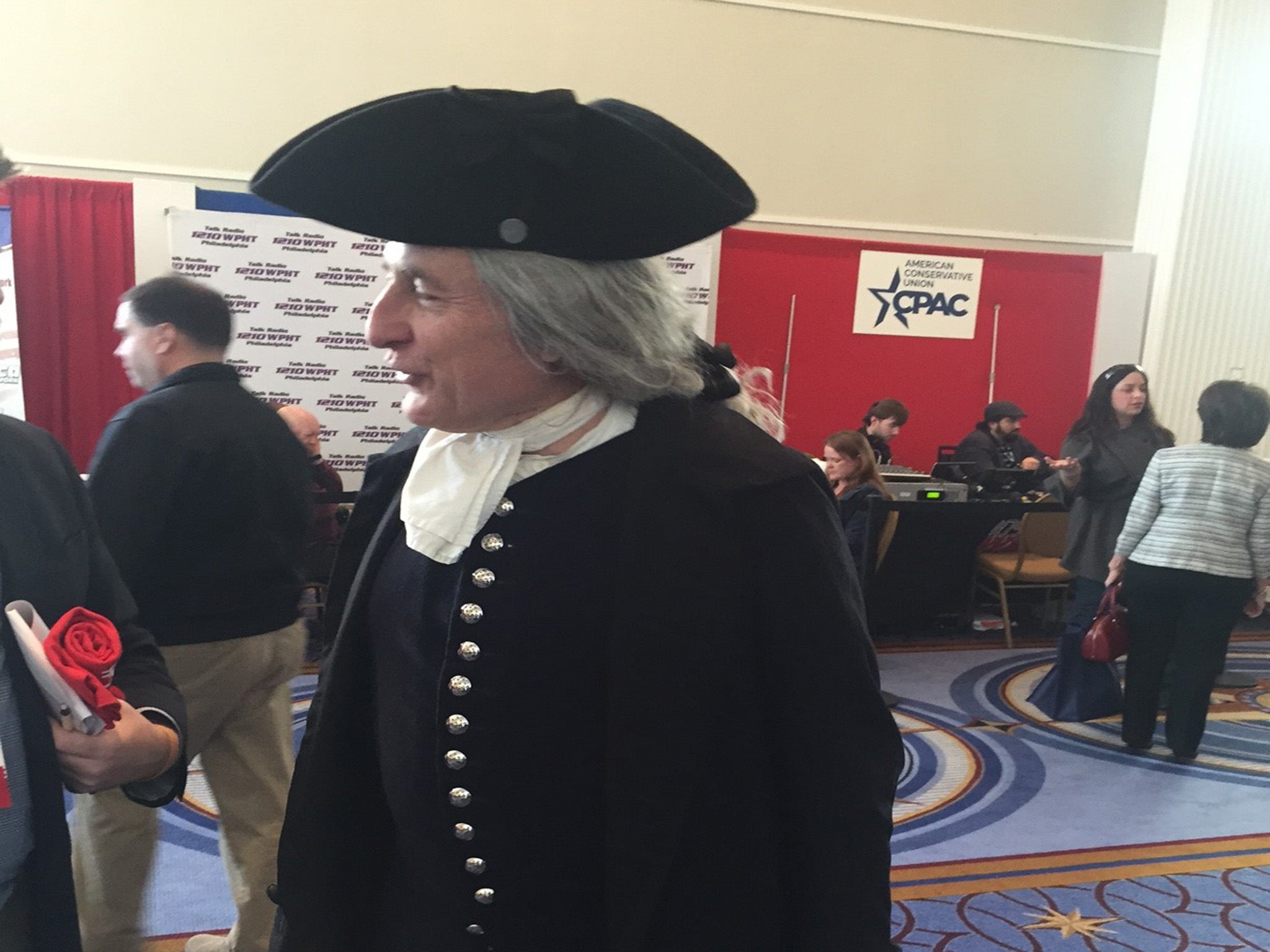 One of the more creative costumes seen at CPAC 2015.