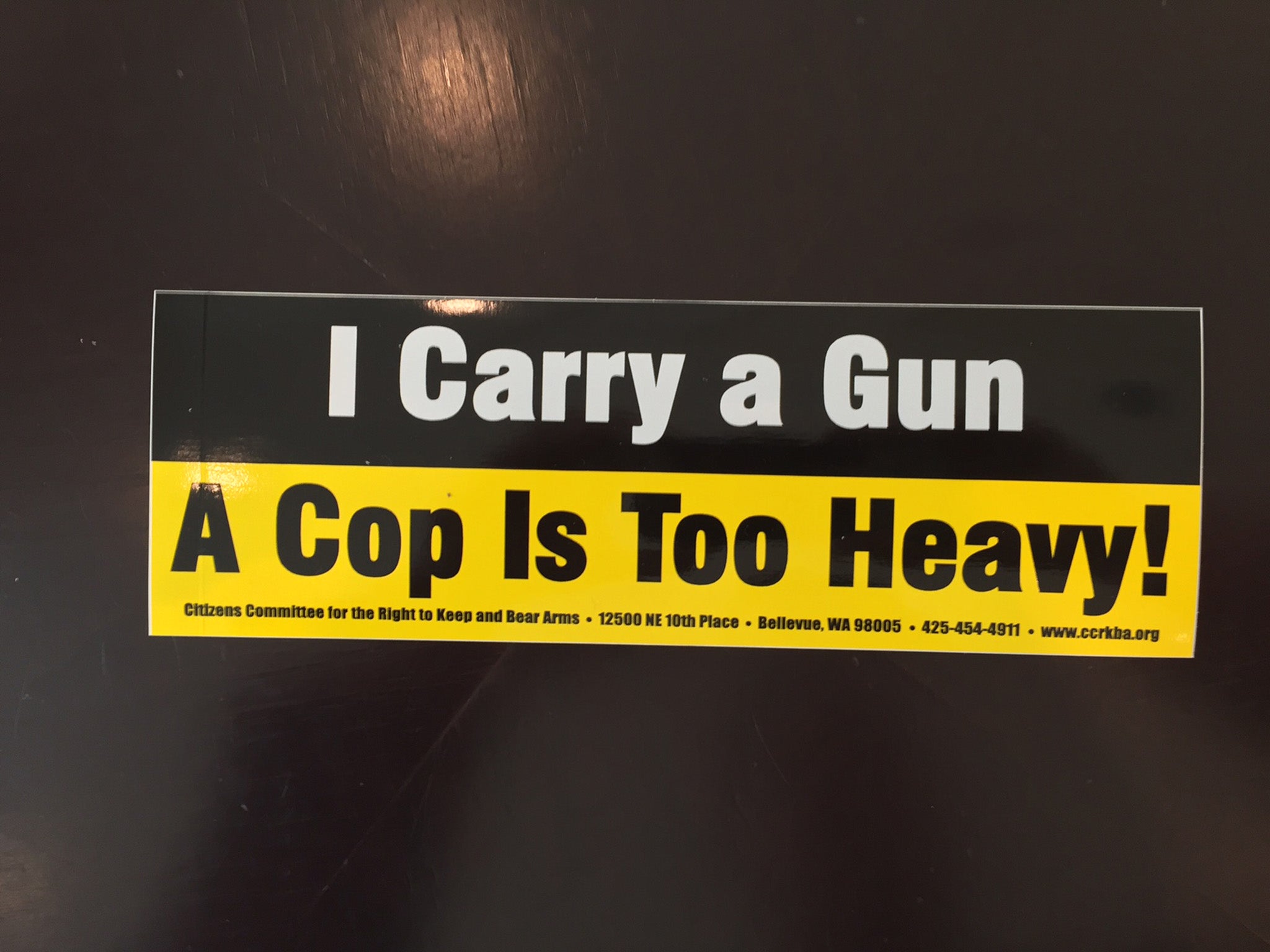 Another example of the pro-gun materials that were floating around at CPAC.