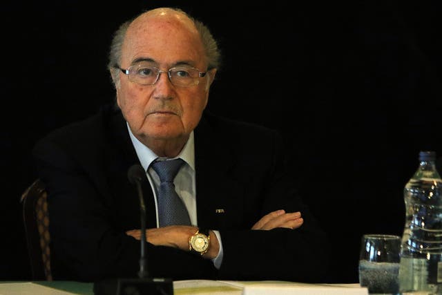 Sepp Blatter at the IFAB meeting in Northern Ireland