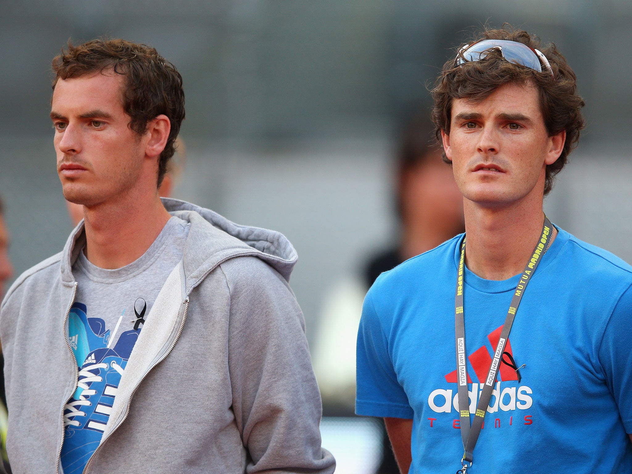 Andy Murray and his brother Jamie Murray pictured last year