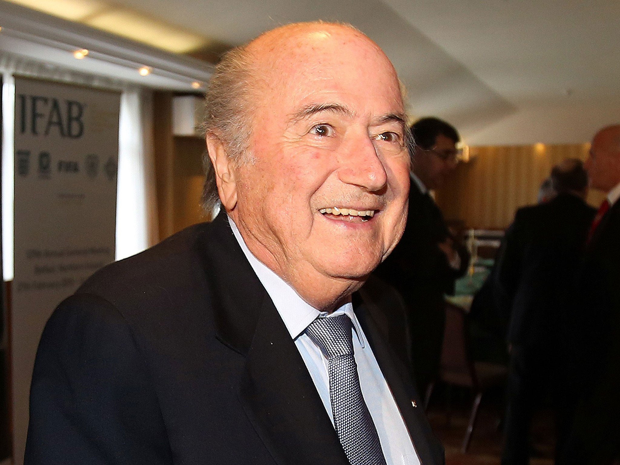 Fifa president Sepp Blatter in Northern Ireland on Saturday