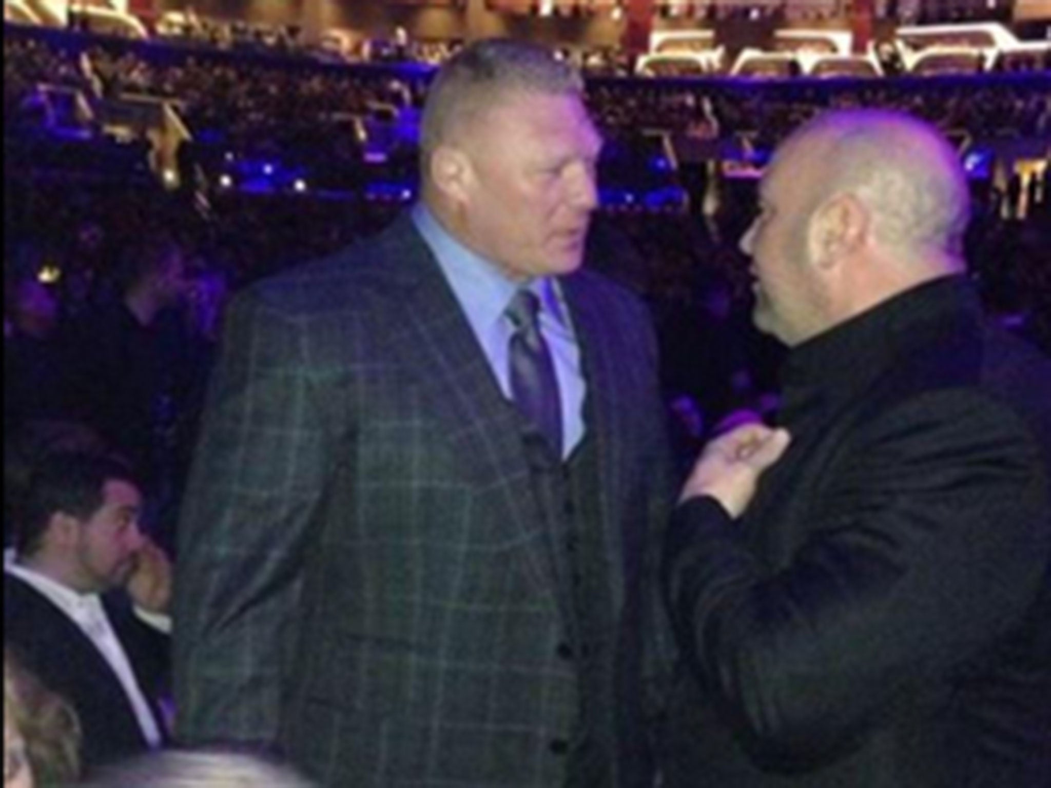 Brock Lesnar and Dana White met again at UFC 184