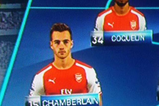 Kieran Gibbs should have been named on the teamsheet - but someone got a little mixed up