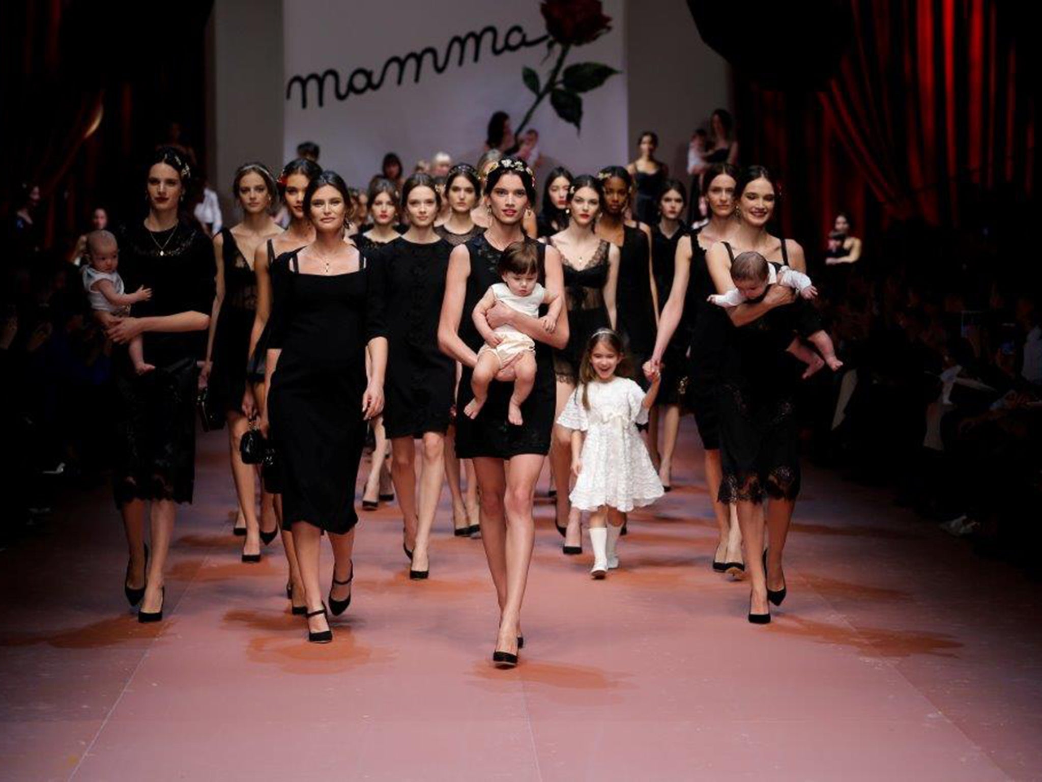 The finale at Dolce and Gabbana autumn/winter 2015
