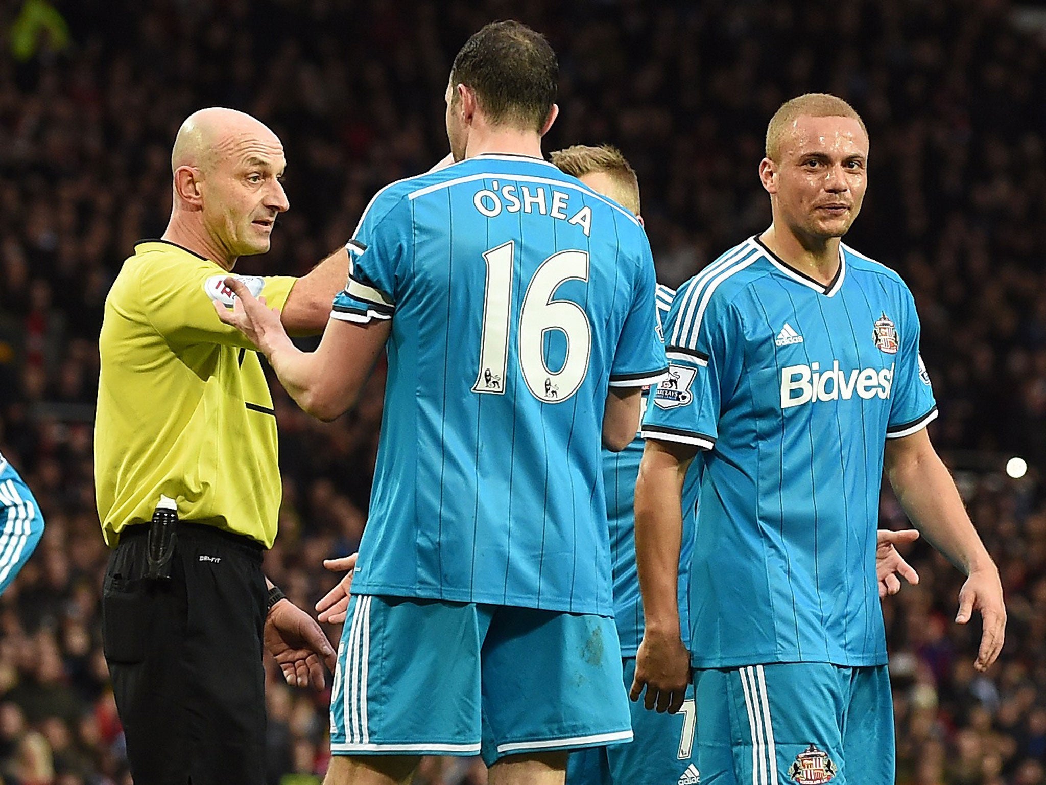 Wes Brown was dismissed for a foul he did not commit