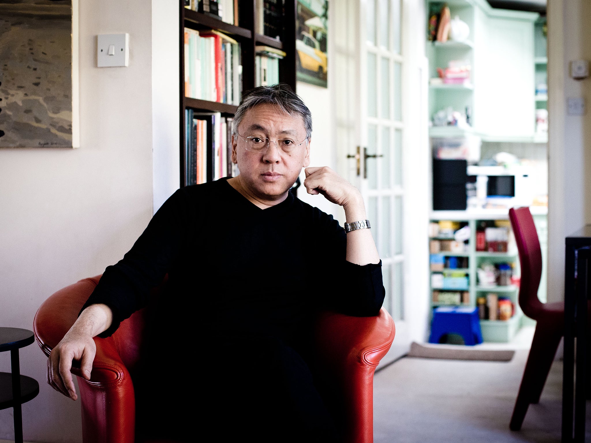 Kazuo Ishiguro, one of the most celebrated contemporary fiction authors in the English-speaking world, having received four Man Booker Prize nominations, and winning the 1989 award for his novel The Remains of the Day. Photographed at his home in North Lo