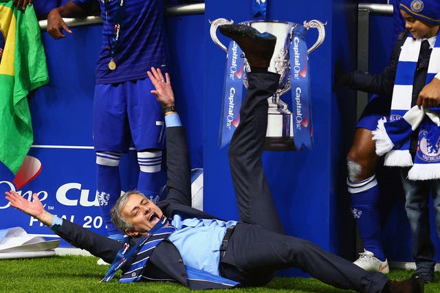 Jose Mourinho's Chelsea ran out 2-0 winners at Wembley