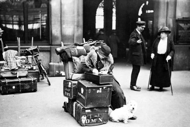 Having lots of luggage was once a status symbol