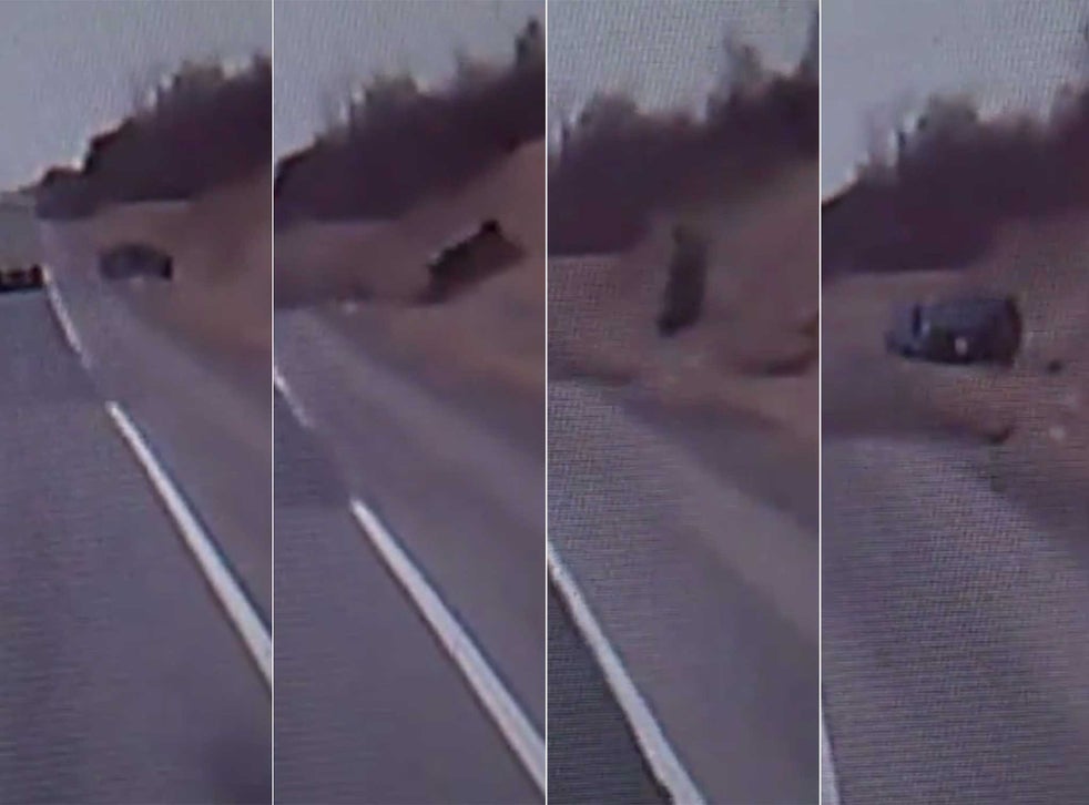 Video: SUV flips five times in terrifying car crash but all four ...