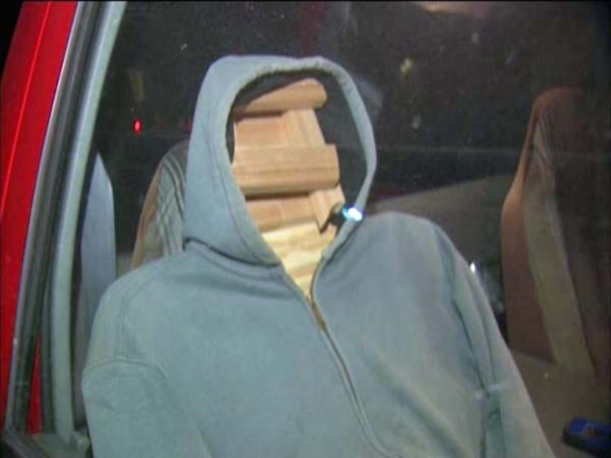 A man was stopped in a HOV lane with this wooden dummy