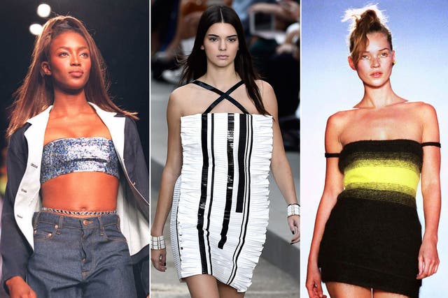 Naomi Campbell, Kendall Jenner and Kate Moss on the catwalk