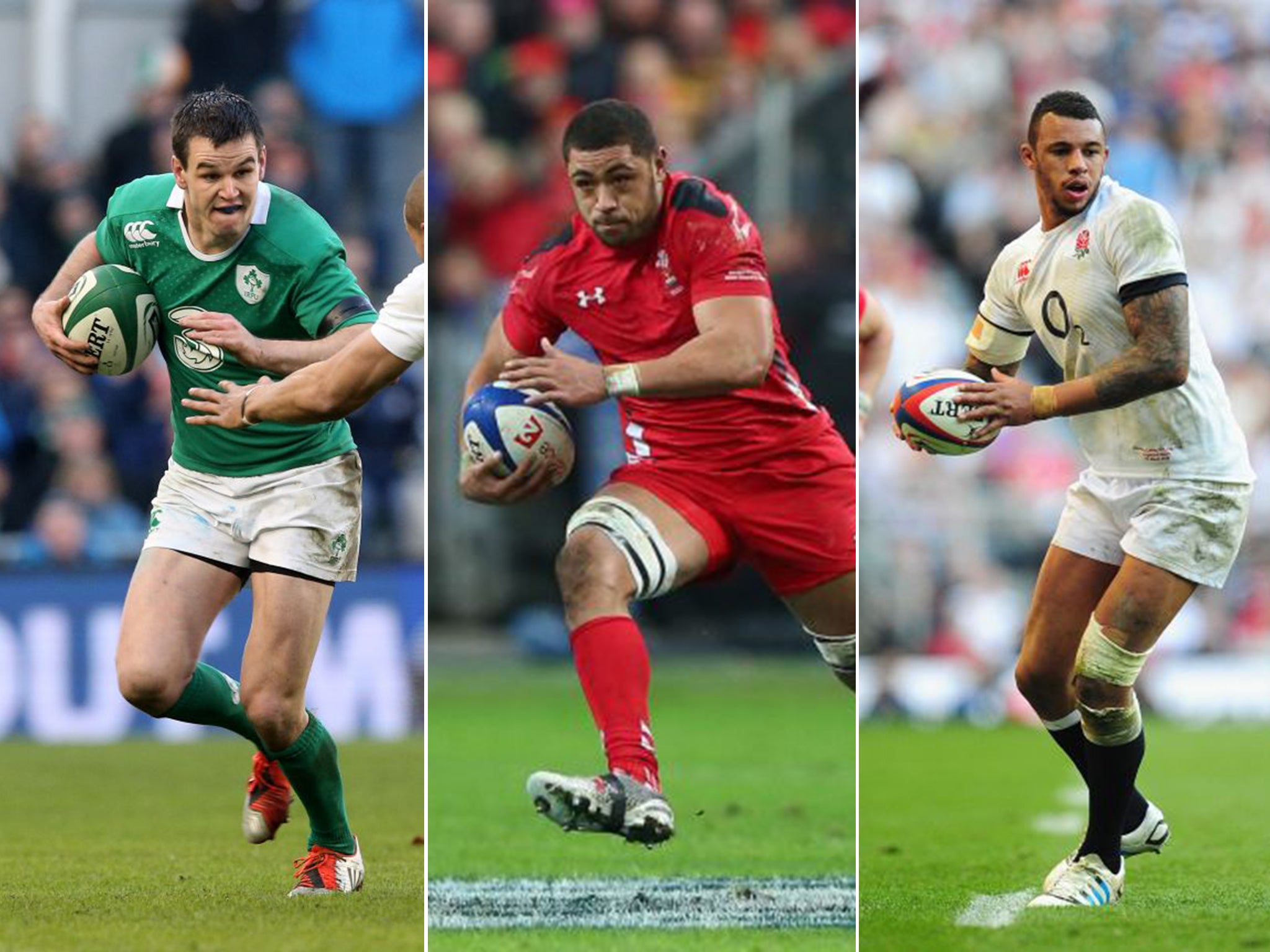From left: Jonathan Sexton has lit up Ireland; Toby Faletau has the power to put Wales back in the running for glory; and Courtney Lawes’ return is great news for England