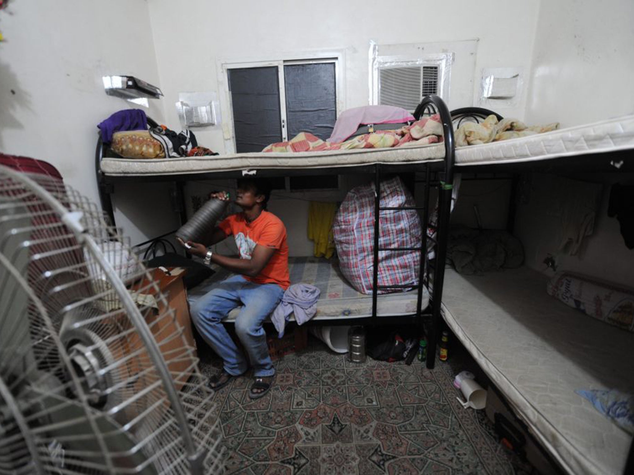 Many migrant workers employed to help build the World Cup infrastructure in Qatar have been living in squalid conditions