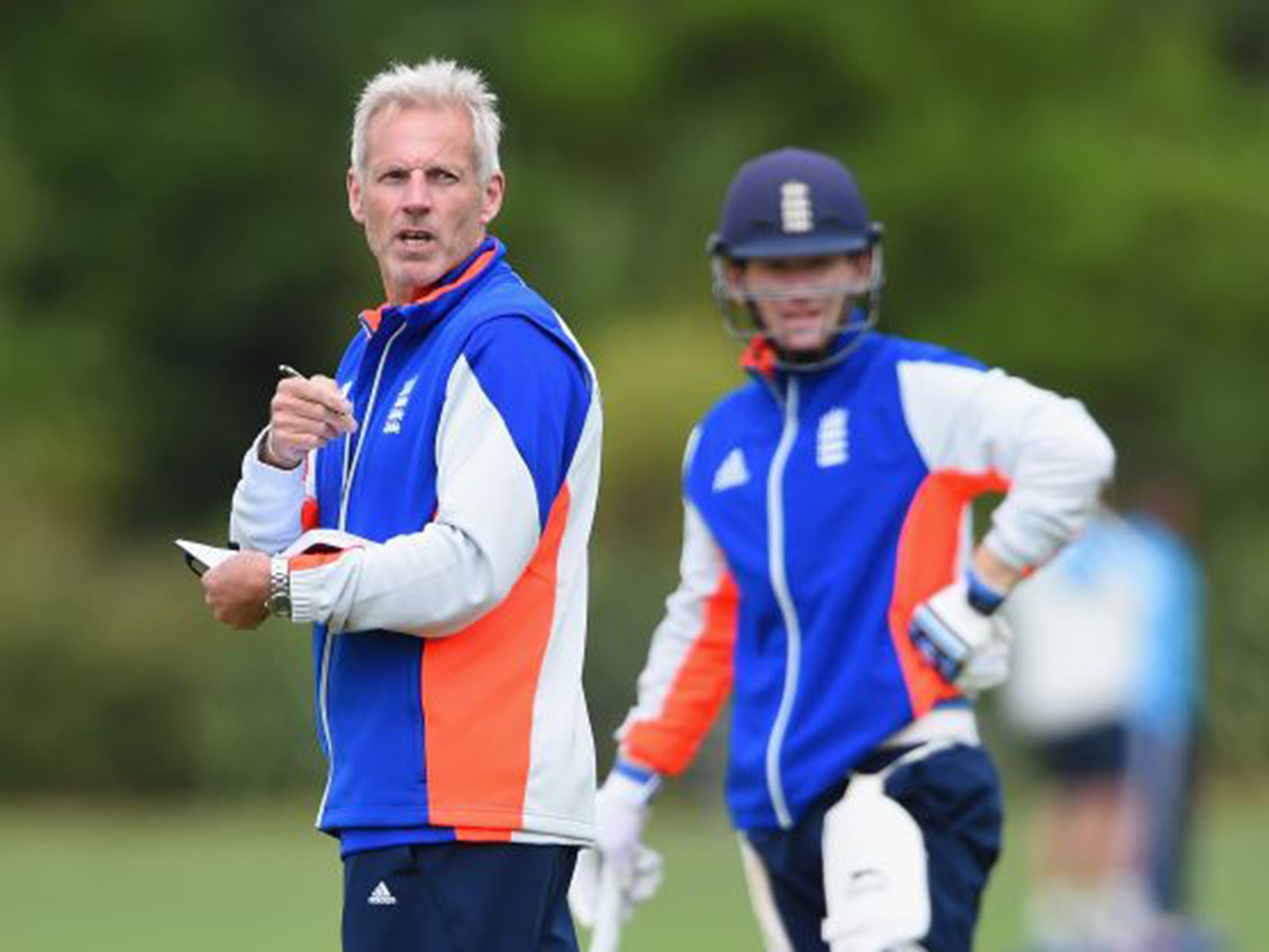 England coach Peter Moores was nowhere to be seen on Monday when answers were needed