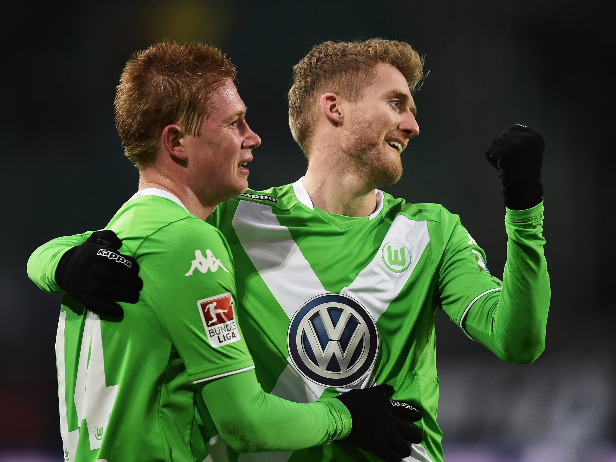 Kevin de Bruyne (left) and Andre Schurrle have been a huge part of his success
