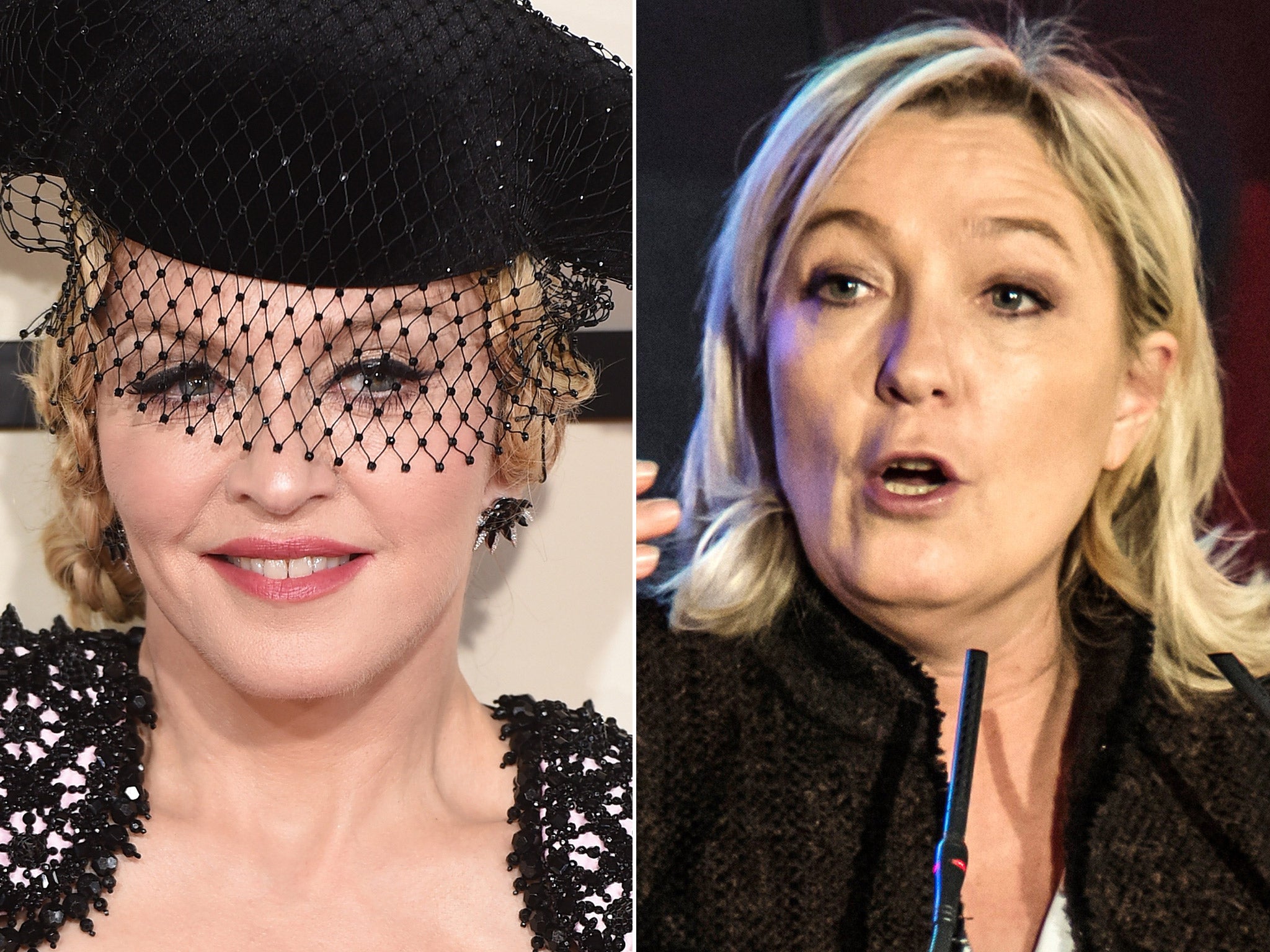 Madonna and Marine Le Pen have agreed to 'have a drink'