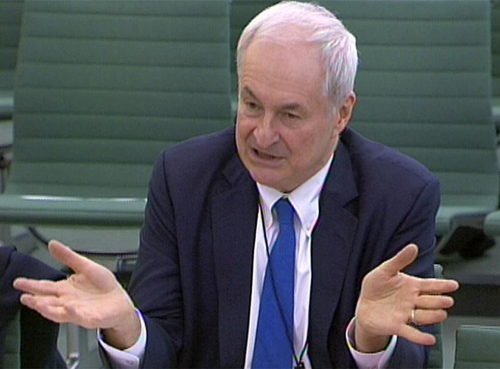 DJ and broadcaster Paul Gambaccini gives evidence to the Home Affairs Committee on Tuesday