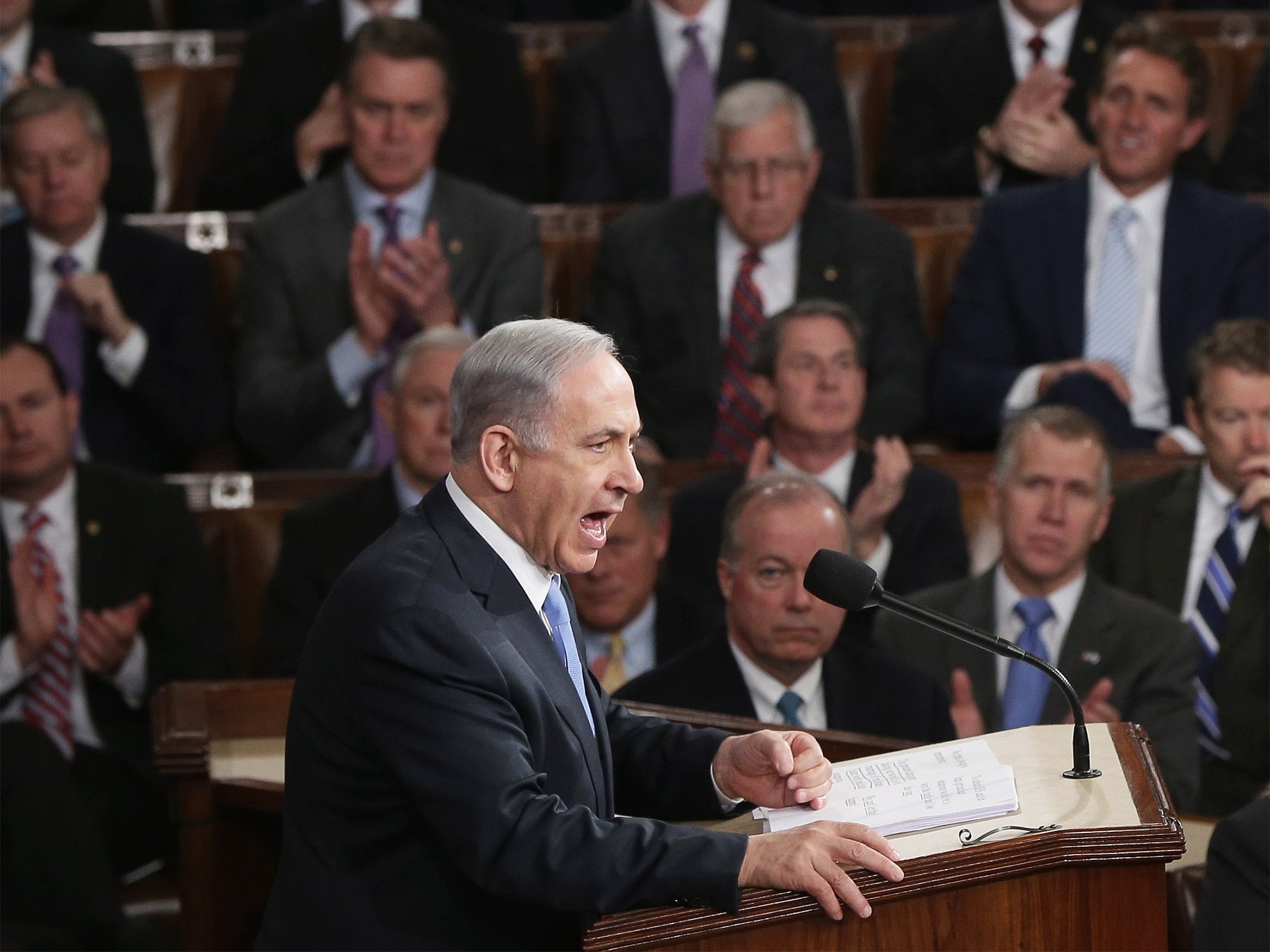 The Israeli Prime Minister spoke at US Congress on Tuesday