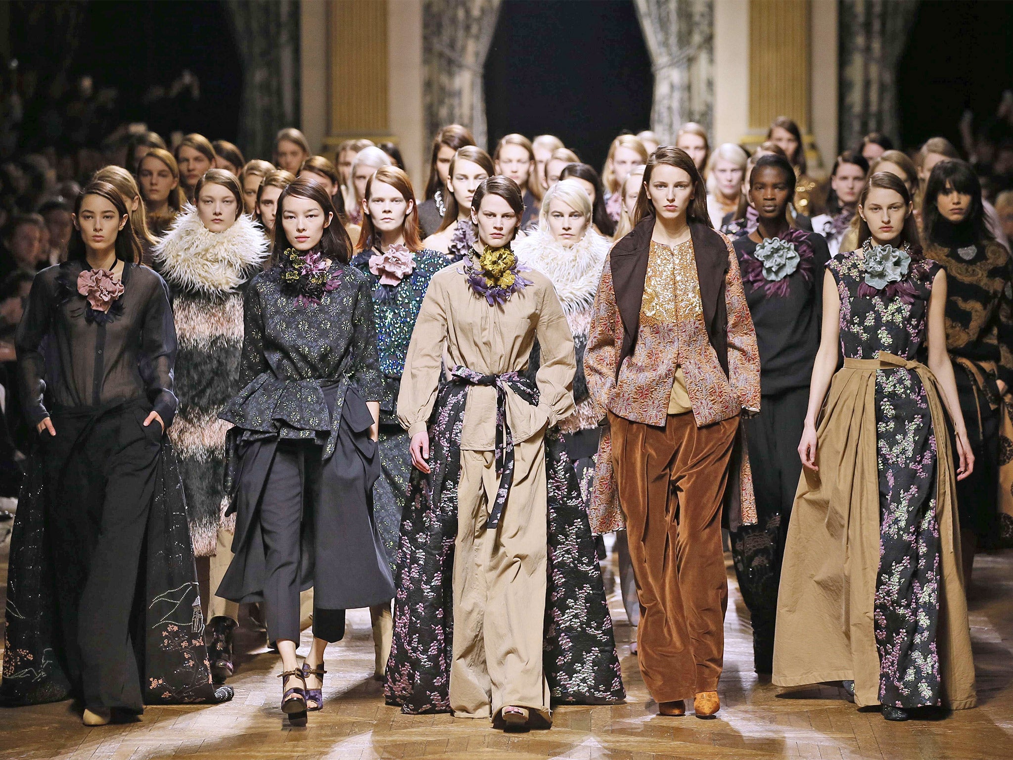Paris Fashion Week - Dries Van Noten review: Exuberant collection