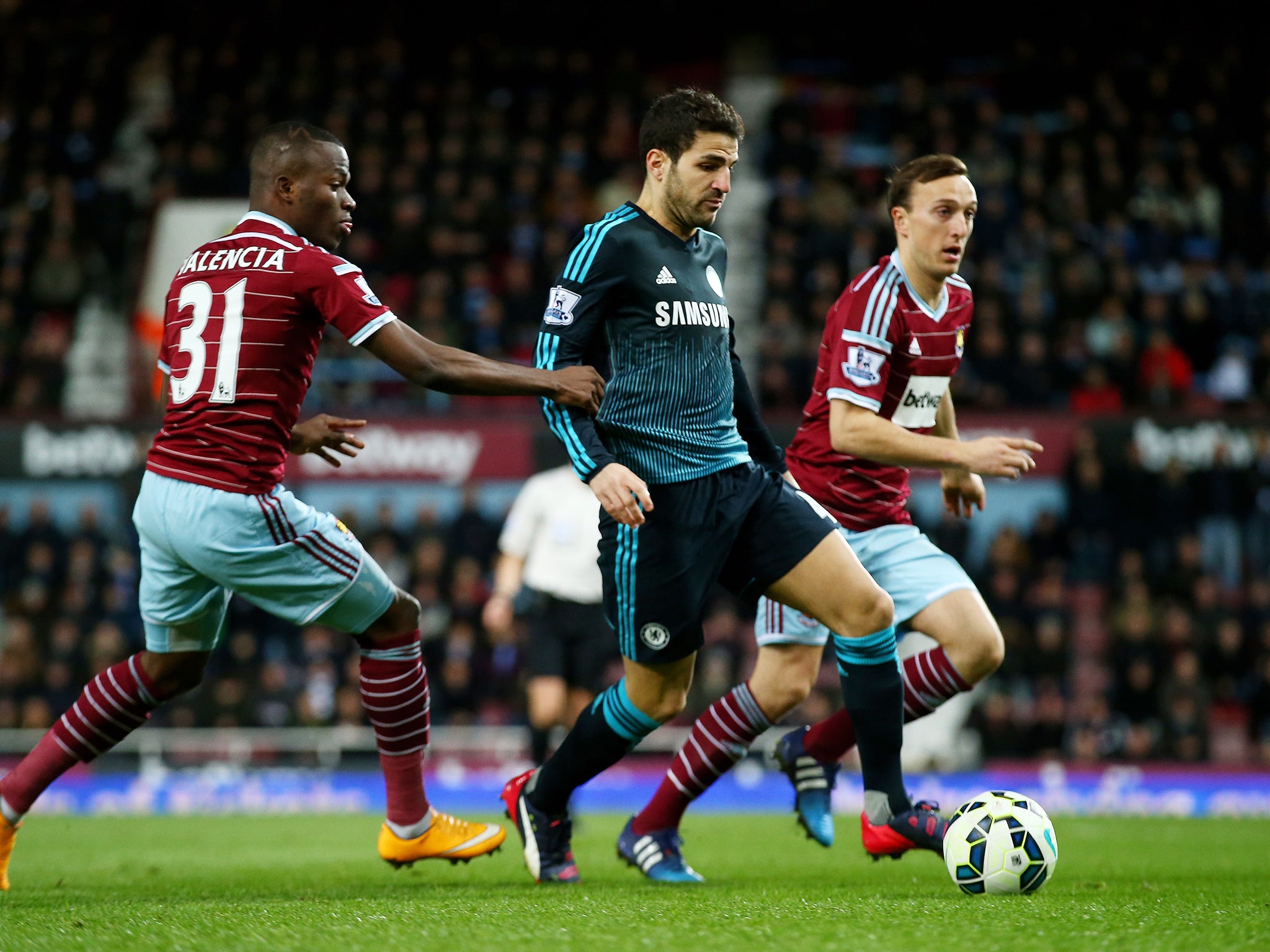 Cesc Fabregas in action