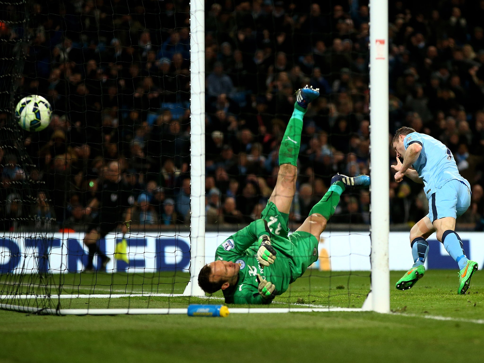 James Milner celebrates his goal