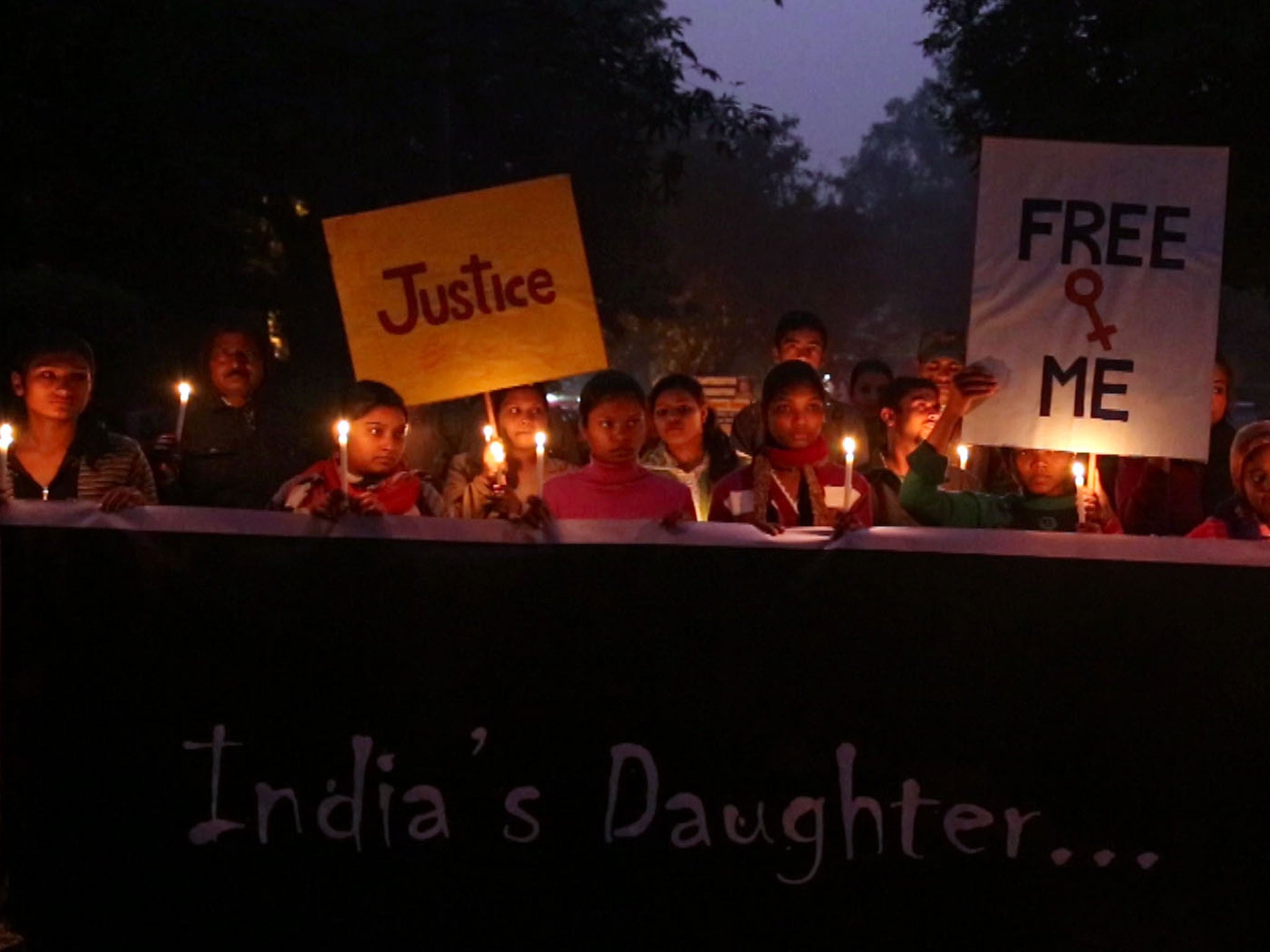 Women protest at the rape and murder of Jyoti Singh