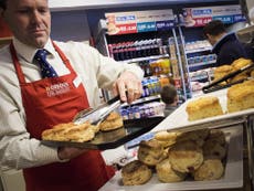 Greggs outlets sell day-old pastries at a discount