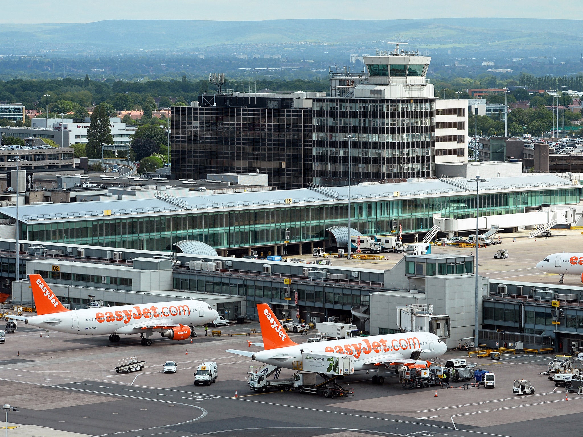 The planes were unable to land at Manchester Airport