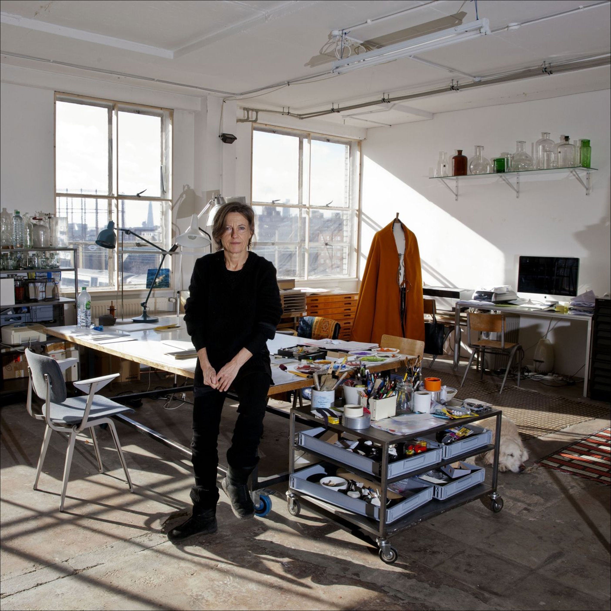 Window of opportunity: Annie Ratti in her east London studio