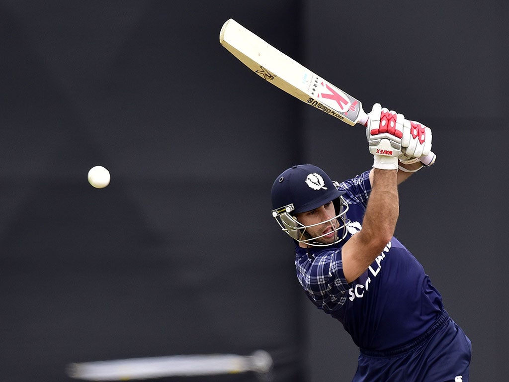Kyle Coetzer hit Scotland's first ever century in a World Cup
