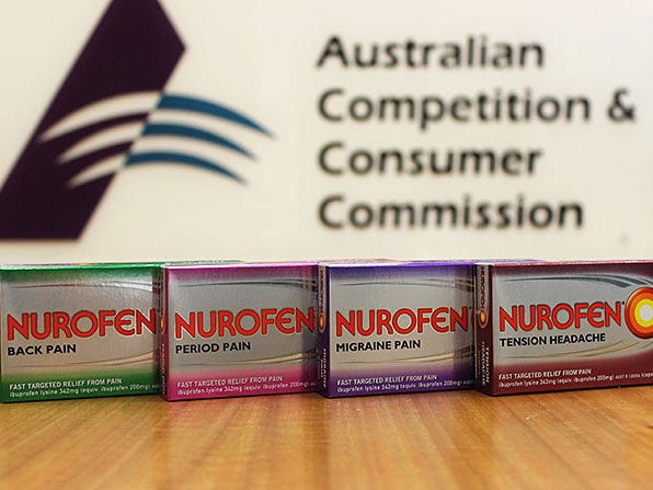 Nurofen manufacturer accused of 'misleading' packaging, The Independent