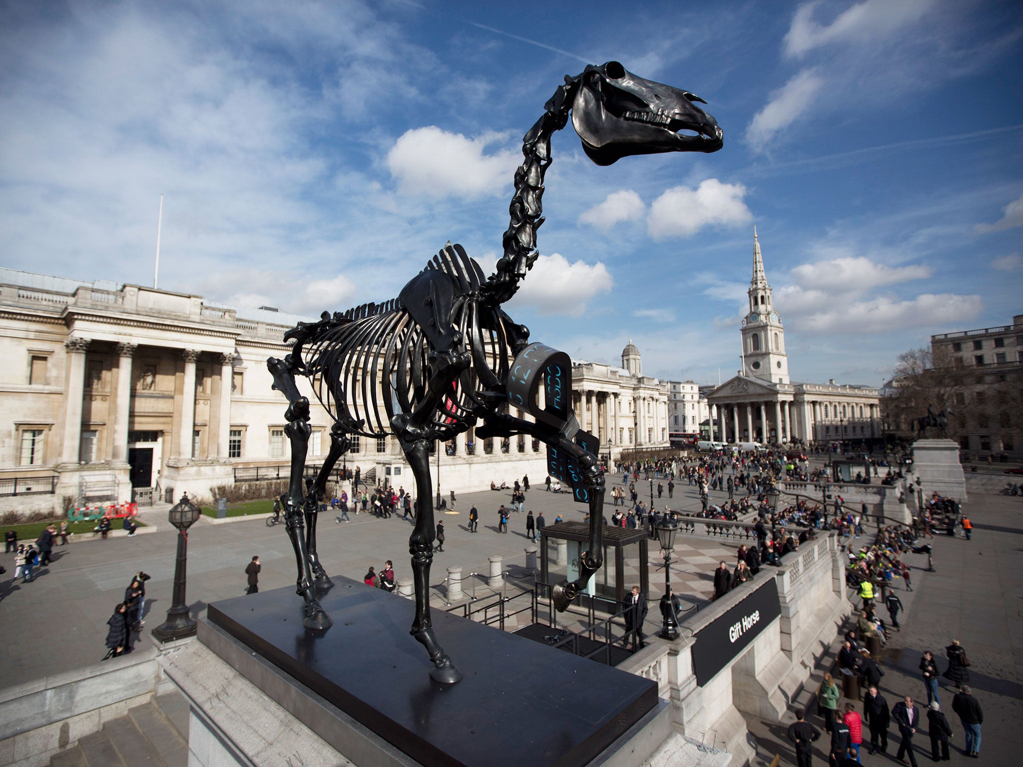 Fourth Plinth Hans Haacke s Gift Horse is being looked in 