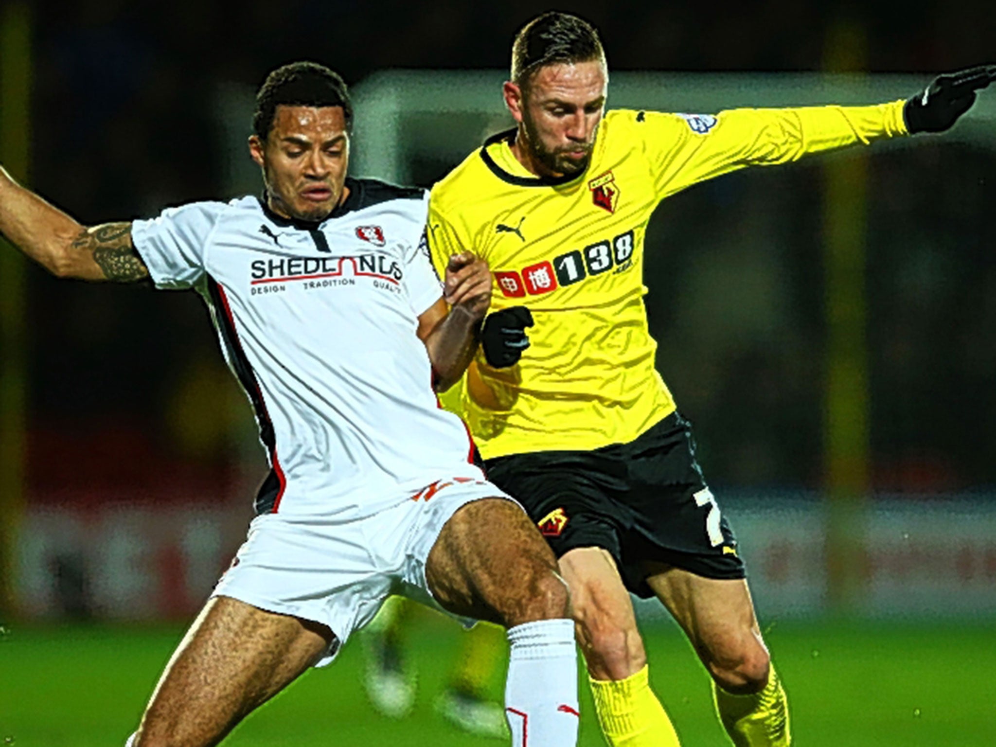 Layun gets to grips with Ezekiel Fryers of Rotherham this season