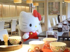 Hello Kitty tea house opens in Kyoto